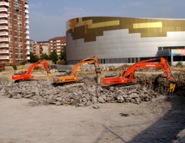 Excavación Iradier Arena Vitoria-Gasteiz