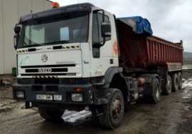 Transporte de residuos de construcción